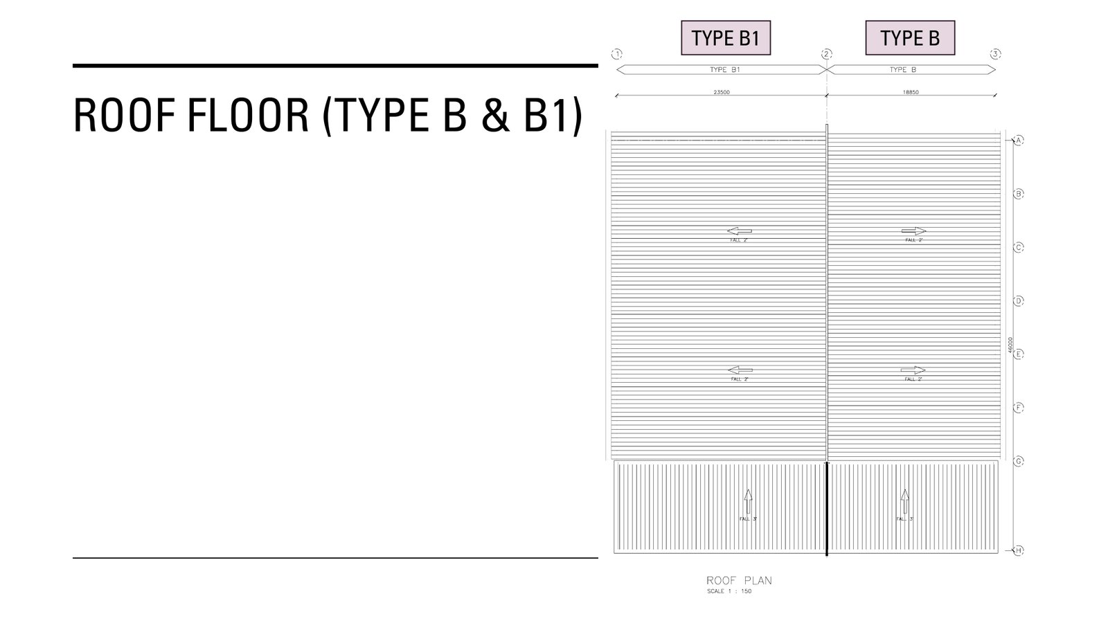 Type B & B1 底层平面图