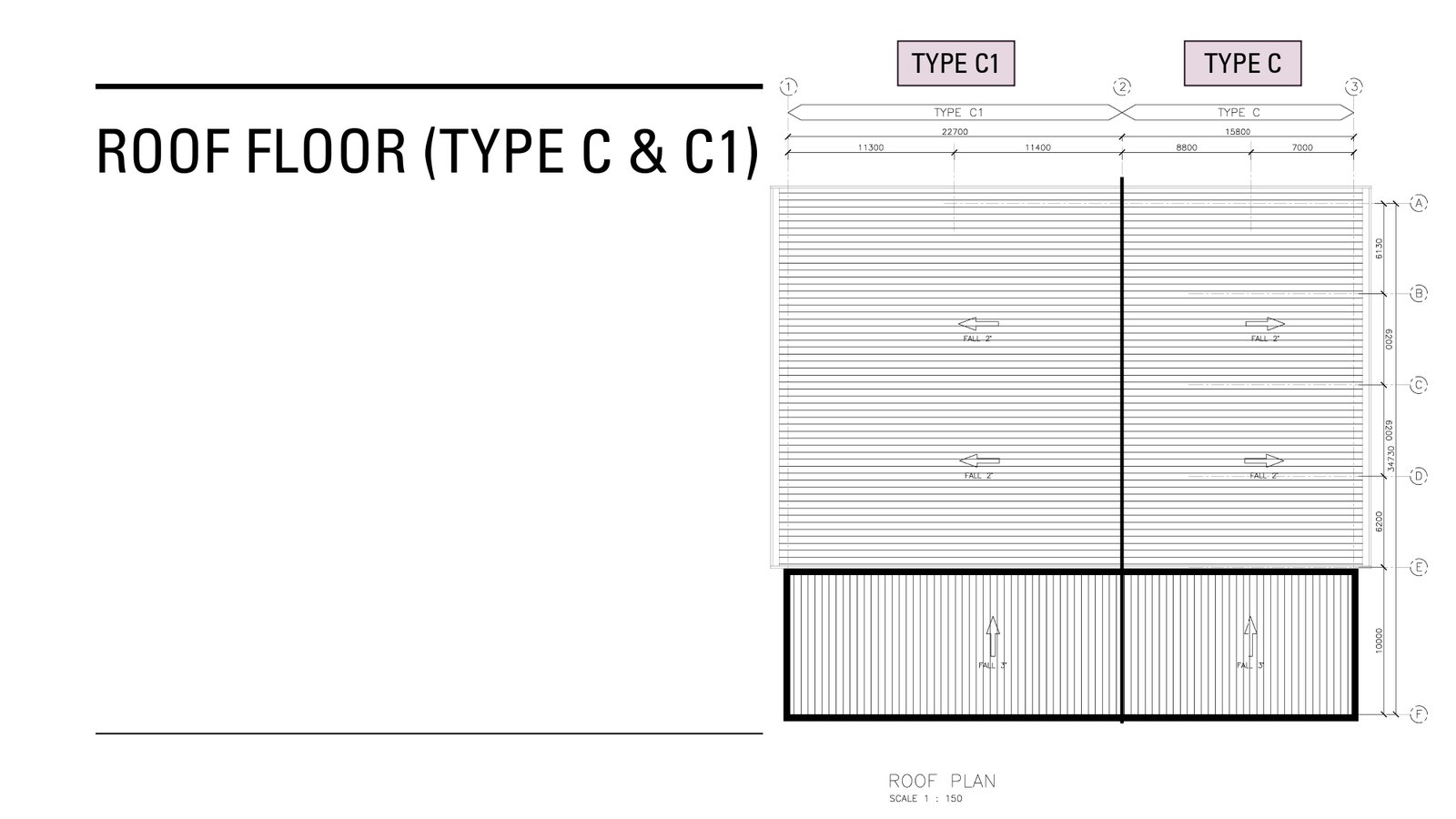 Type C & C1 底层平面图